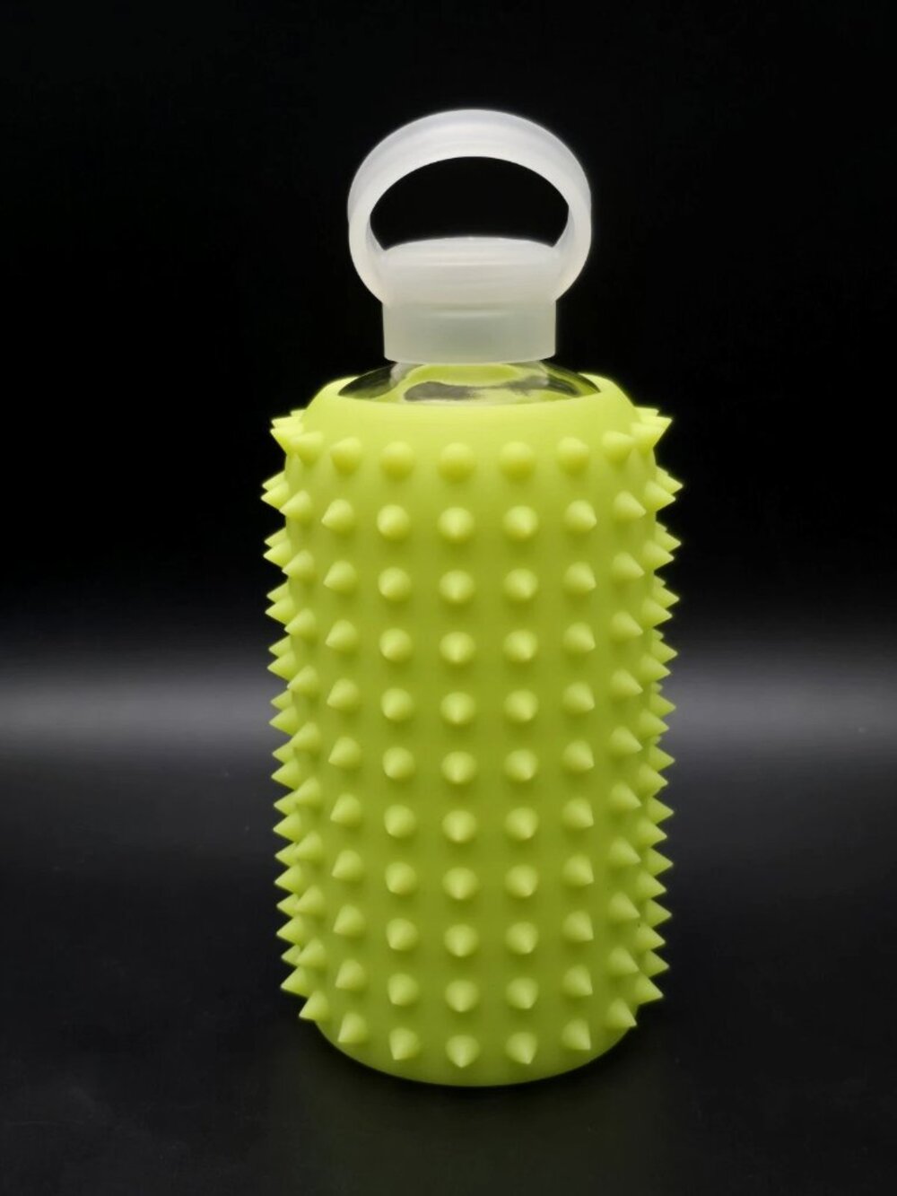 BKR Tutu Neon Green Ballet Glass & Spiked Silicone Water Bottle 32oz - Picture 3 of 9